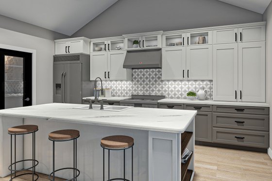 Interior - Kitchen for Modern House Plan #455-281 - 3 bed, 2 bath
