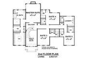 Colonial Style House Plan - 5 Beds 5.5 Baths 5722 Sq/Ft Plan #20-2277 