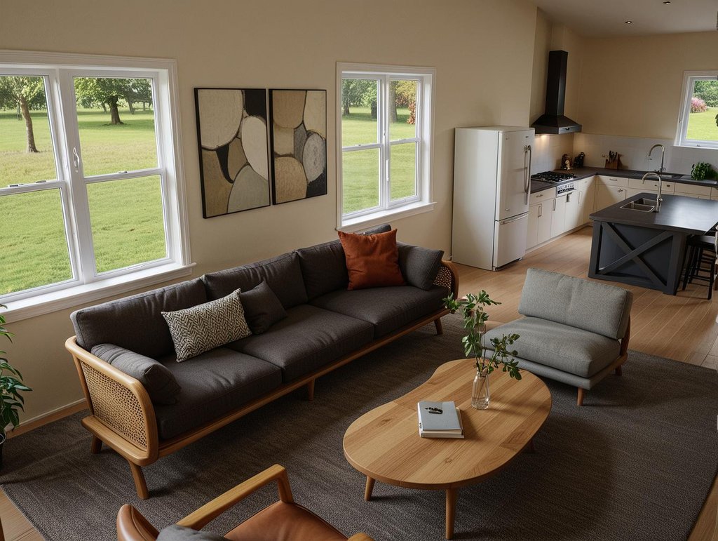 Interior - Family Room for Barndominium House Plan #1112-22 - 2 bed, 2 bath
