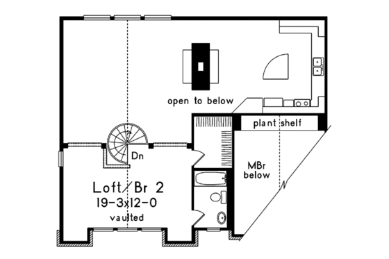 Floor Plan - Upper Floor for Contemporary House Plan #57-150 - 3 bed, 2.5 bath