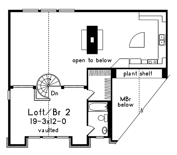 House Plan Design - Contemporary Floor Plan - Upper Floor Plan #57-150