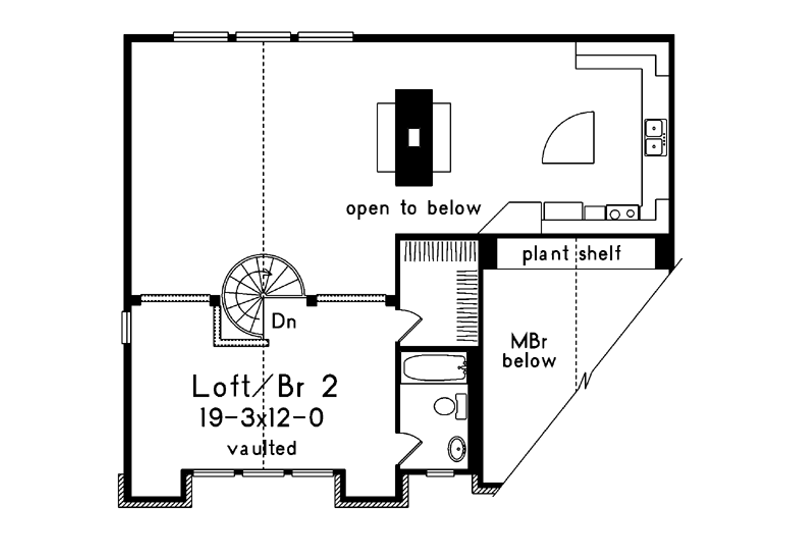 Dream House Plan - Floor Plan - Upper Floor for Contemporary House Plan #57-150 - 3 bed, 2.5 bath