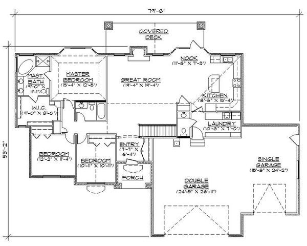 House Plan Design - Traditional Floor Plan - Main Floor Plan #5-254