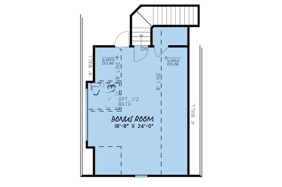 Floor Plan - Upper Floor for Craftsman House Plan #923-159 - 3 bed, 2.5 bath