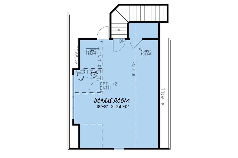 House Blueprint - Floor Plan - Upper Floor for Craftsman House Plan #923-159 - 3 bed, 2.5 bath