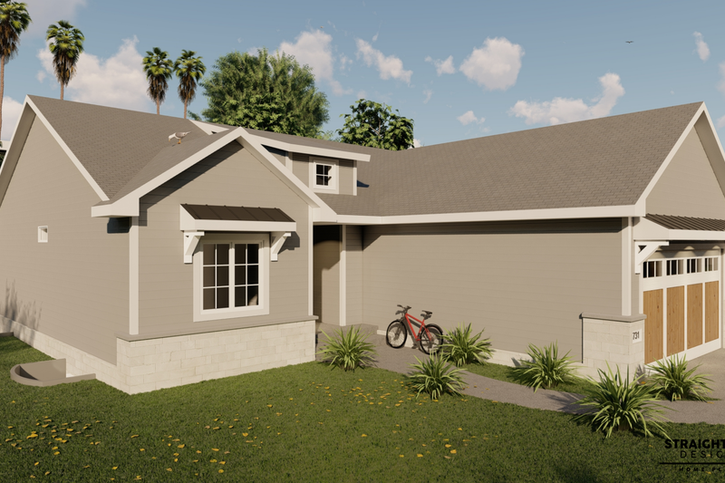 Architectural House Design - Exterior - Other Elevation for Ranch House Plan #1122-14 - 3 bed, 2 bath