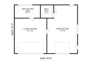 Country Style House Plan - 0 Beds 0.5 Baths 1245 Sq/Ft Plan #932-165 