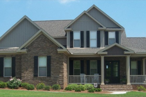 Exterior - Front Elevation for European House Plan #63-269 - 4 bed, 3 bath