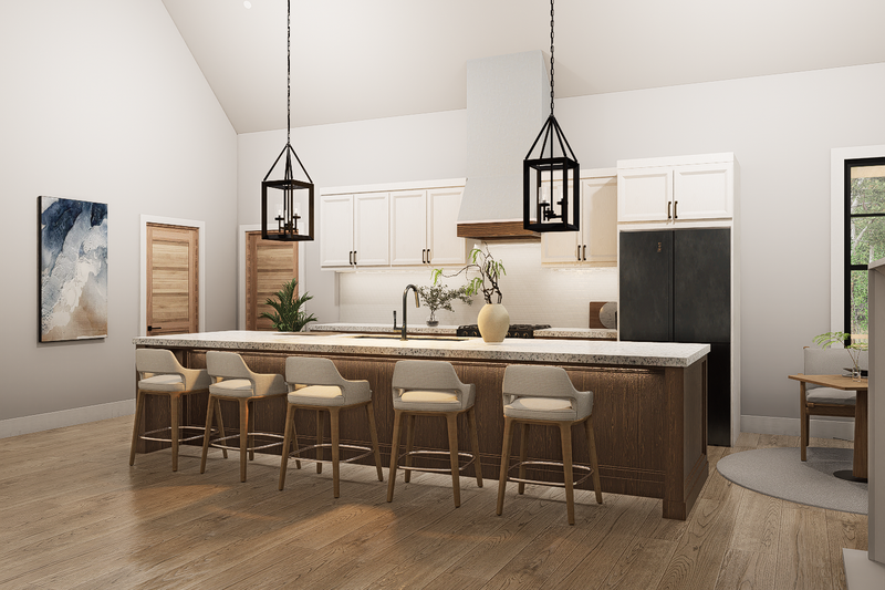 House Blueprint - Interior - Kitchen for Farmhouse House Plan #54-678 - 3 bed, 3.5 bath