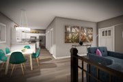 Modern Style House Plan - 3 Beds 2.5 Baths 1634 Sq/Ft Plan #70-1503 