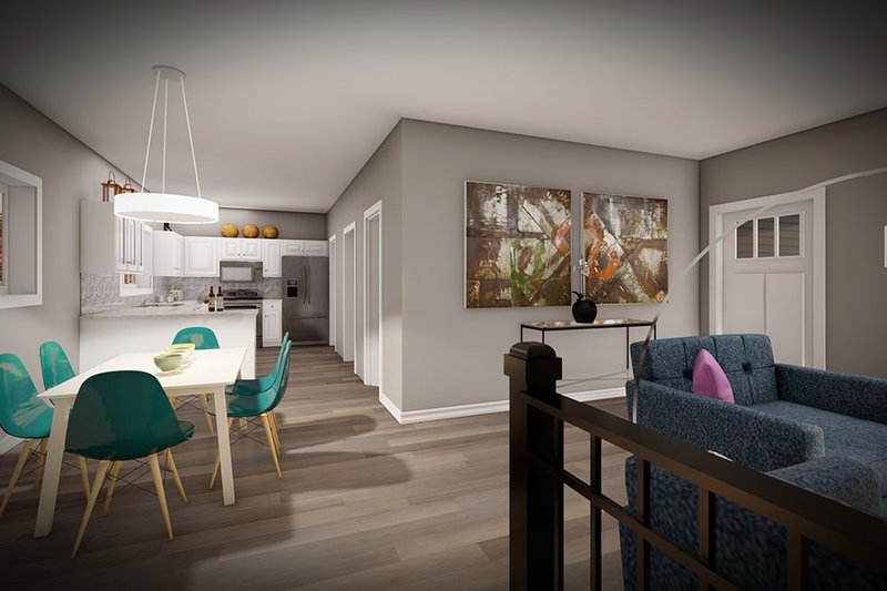 House Blueprint - Interior - Kitchen for Modern House Plan #70-1503 - 3 bed, 2.5 bath