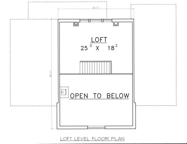 Architectural House Design - Log Floor Plan - Upper Floor Plan #117-560