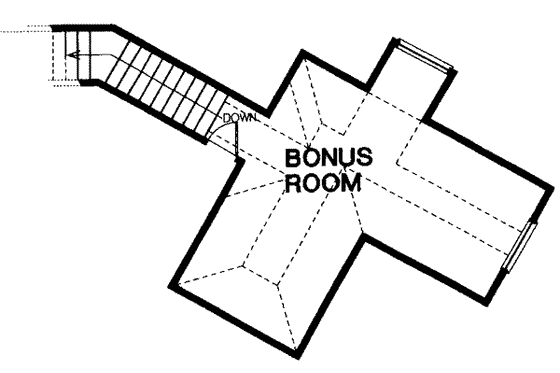 Floor Plan - Other Floor for European House Plan #310-280 - 4 bed, 4 bath