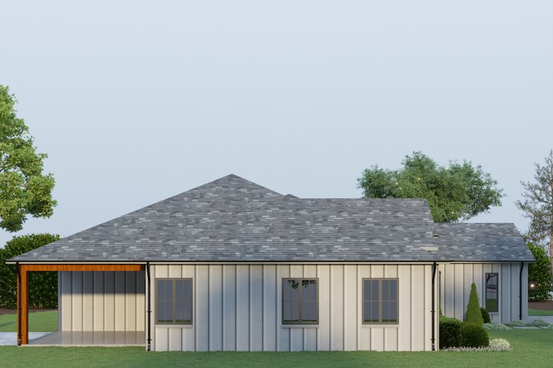 Dream House Plan - Exterior - Other Elevation 1 for Ranch House Plan #1112-7 - 4 bed, 3 bath