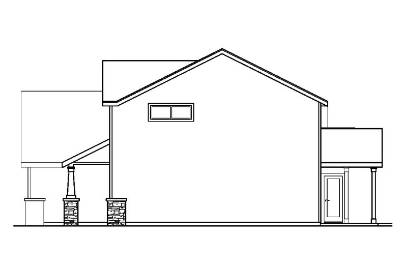 Dream House Plan - Exterior - Other Elevation 1 for Craftsman House Plan #124-508 - 4 bed, 2.5 bath