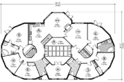 European Style House Plan - 4 Beds 2.5 Baths 3341 Sq/Ft Plan #25-4123 