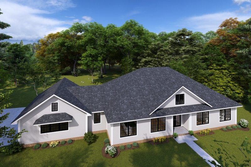Dream House Plan - Exterior - Other Elevation for Farmhouse House Plan #513-2257 - 3 bed, 2 bath