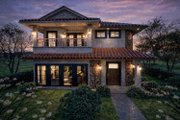 Mediterranean Style House Plan - 2 Beds 2.5 Baths 1529 Sq/Ft Plan #1101-62 Exterior 