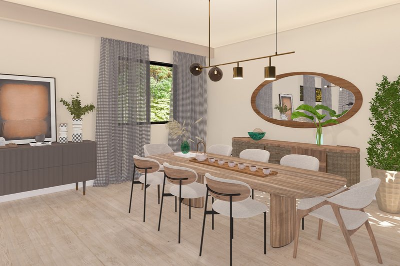 Home Plan - Interior - Dining Room for Traditional House Plan #124-1403 - 3 bed, 2 bath