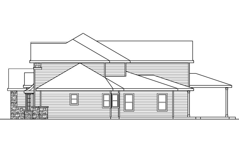Home Plan - Exterior - Other Elevation 1 for Traditional House Plan #124-685 - 4 bed, 3.5 bath