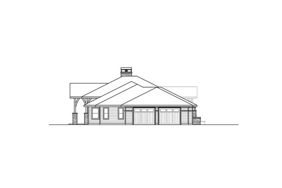 Exterior - Other Elevation for Contemporary House Plan #124-1127 - 3 bed, 3.5 bath