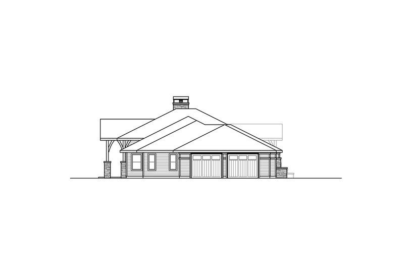 Home Plan - Exterior - Other Elevation for Contemporary House Plan #124-1127 - 3 bed, 3.5 bath