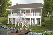 Country Style House Plan - 2 Beds 1.5 Baths 1059 Sq/Ft Plan #56-697 