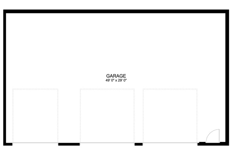 Architectural House Design - Floor Plan - Main Floor for Modern House Plan #1060-144, 0 bath