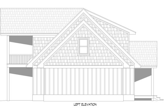 Exterior - Other Elevation for Southern House Plan #932-796 - 3 bed, 2.5 bath