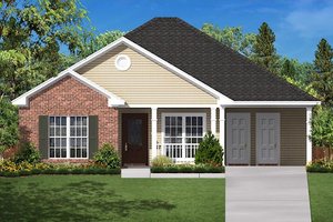 Country Exterior - Front Elevation Plan #430-6