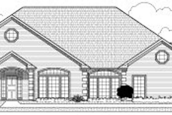 Exterior - Front Elevation for Traditional House Plan #65-213 - 3 bed, 3 bath