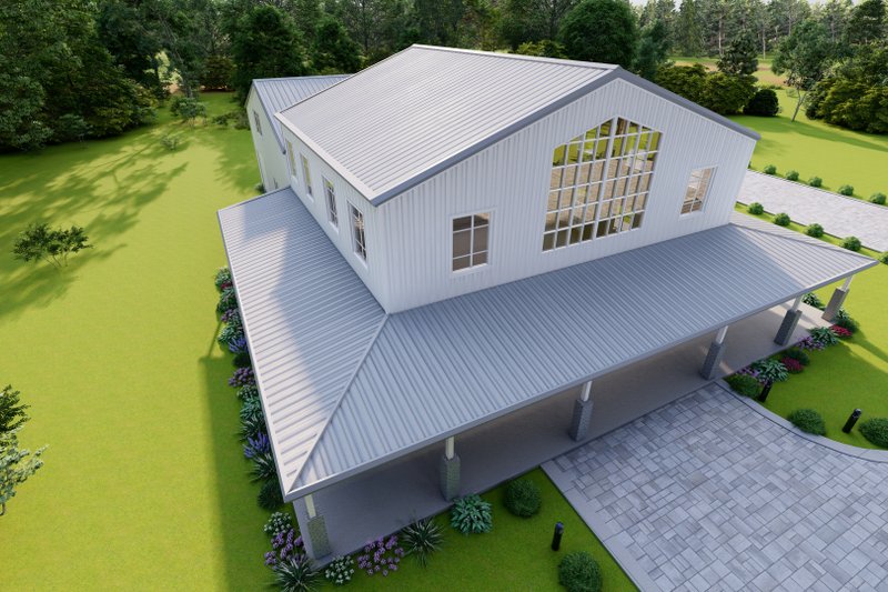 Dream House Plan - Exterior - Other Elevation 8 for Barndominium House Plan #1107-35 - 3 bed, 3.5 bath