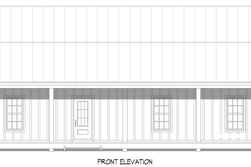 Dream House Plan - Exterior - Front Elevation 3 for Southern House Plan #932-1379 - 3 bed, 2 bath