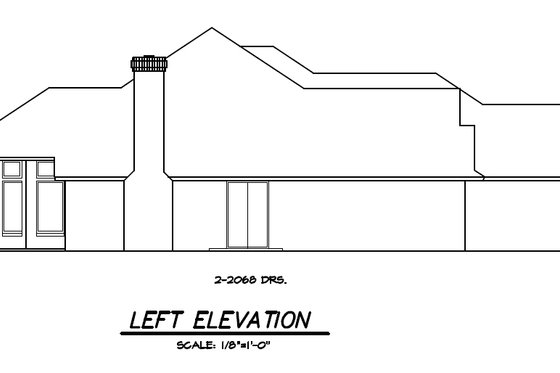 Exterior - Other Elevation for Traditional House Plan #65-180 - 4 bed, 3 bath