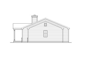 Exterior - Other Elevation for Ranch House Plan #22-631 - 2 bed, 2 bath