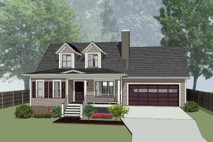 Country Exterior - Front Elevation Plan #79-157