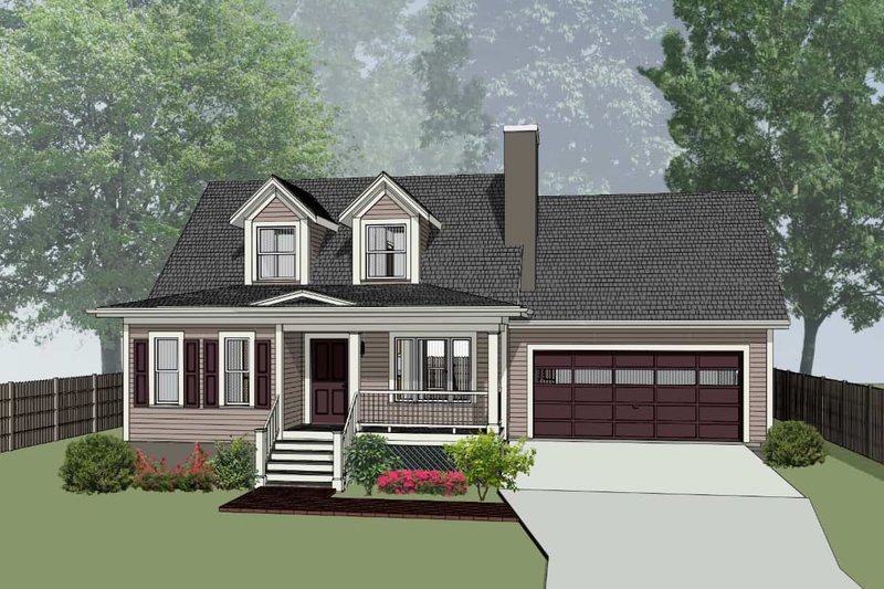 Home Plan - Country Exterior - Front Elevation Plan #79-157