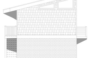 Exterior - Rear Elevation for Modern House Plan #932-390, 0 bath