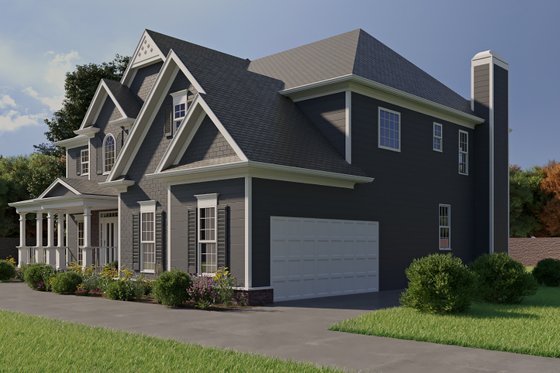 Exterior - Other Elevation for Traditional House Plan #54-324 - 5 bed, 4 bath