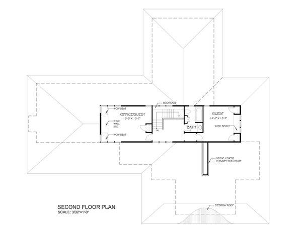 Prairie Floor Plan - Upper Floor Plan #454-7