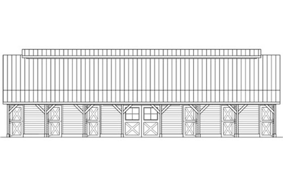 Exterior - Other Elevation 3 for Country House Plan #124-798 - 1 bed, 1 bath