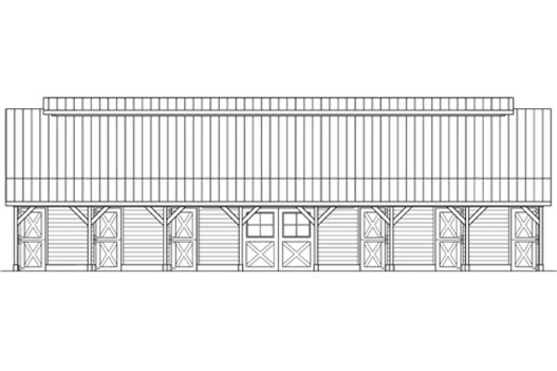 Home Plan - Exterior - Other Elevation 3 for Country House Plan #124-798 - 1 bed, 1 bath