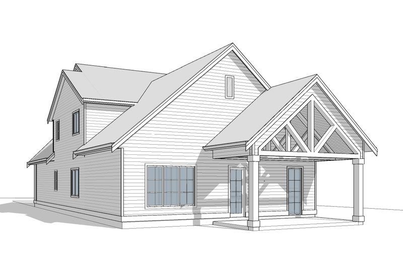 Dream House Plan - Exterior - Other Elevation 1 for Farmhouse House Plan #1114-20 - 3 bed, 2.5 bath