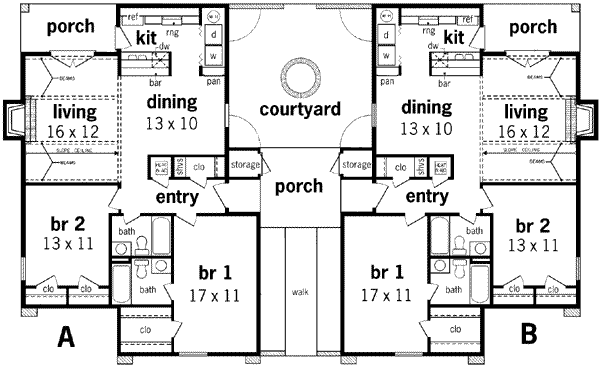 Dream House Plan - Modern Floor Plan - Main Floor Plan #45-223