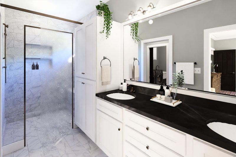 Dream House Plan - Interior - Master Bathroom for Farmhouse House Plan #44-306 - 3 bed, 2 bath