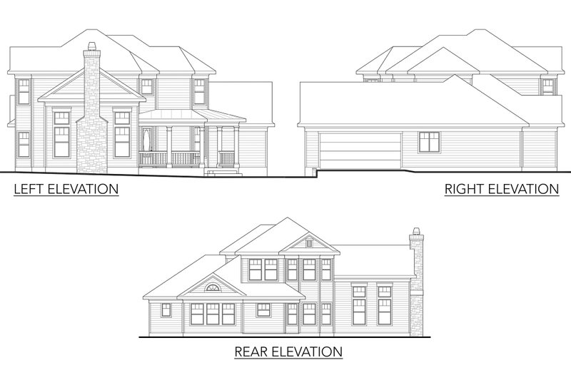 Dream House Plan - Exterior - Other Elevation for Country House Plan #80-125 - 4 bed, 2.5 bath