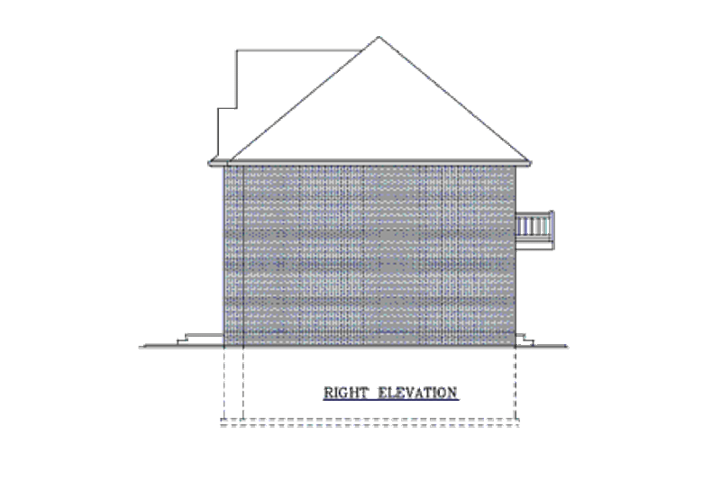 Dream House Plan - Exterior - Other Elevation 2 for Colonial House Plan #87-205 - 3 bed, 2.5 bath