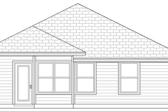 Exterior - Rear Elevation for Craftsman House Plan #84-496 - 4 bed, 2 bath