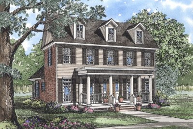 House Plan Design - Traditional Exterior - Front Elevation Plan #17-289
