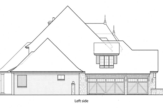 Exterior - Other Elevation for European House Plan #310-996 - 4 bed, 3 bath
